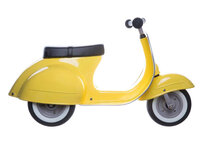 Loop scooter Vespa style, voor kinderen van 1 tot 5 jaar ORANJE