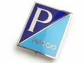 Logo Piaggio rechthoekig embleem emaille groot Largeframe